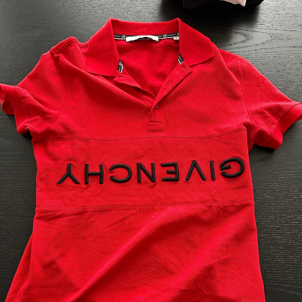 Givenchy Men’s Slim-Fit Polo – Size S, Red